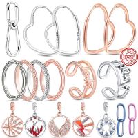 925 Sterring Silver Me Series Small Charm Link Accessories DIY Fit Original Pandora Me Bracelets&amp;Earring For Women Jewelry Gift