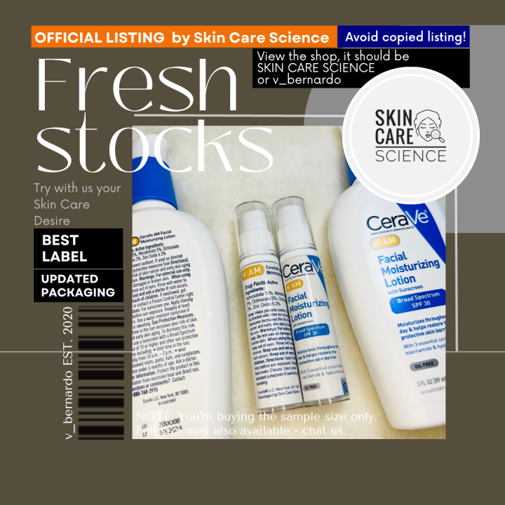 Cerave AM Facial Lotion PM Facial Moisturizing Lotion Lazada PH