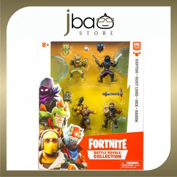  Fortnite Battle Royale Collection Mega Fort Display Set & 2  Exclusive Figures: Blue Squire & Tricera Ops, Multicolor : Toys & Games