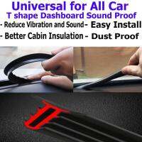 ✟﹍✔ Broz 1.6M T Shape Car Sound Insulation Sound Proof Rubber Seal Windshield Seal Strip Dust Proof Anti-noise Sealing Strips Trim Dashboard Windshield Edges