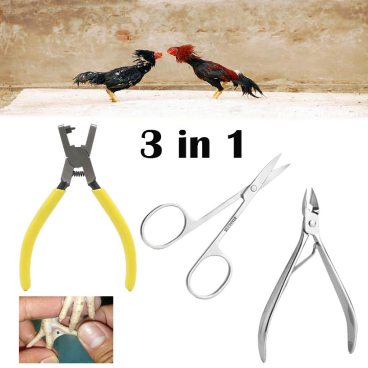 3 in 1 Gamefowl Complete Set Fightingcock Chicks Toe Marker Puncher ...