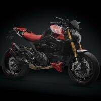 ใหม่กระจกมองหลังกันสะท้อน ° 360กระจกมอเตอร์ไซค์มองหลังแบบปรับได้สำหรับ Ducati Monster 937 2021 2022 2023 MONSTER 937 SP