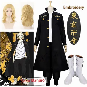 Anime Tokyo Revengers Sano Manjiro Cosplay Costume Unisex Tokyo Manji Gang  Mikey Jacket Cloak Pants Halloween