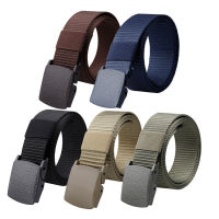 Hittime 130cm Men Female Belts Nylon Adjustable Belt Men Outdoor Travel Tactical Waist Belt with Plastic Buckle for Pants