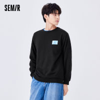 Semir เสื้อสเวตเตอร์ผู้ชาย,เสื้อกันหนาวคอกลมเสื้อคลุมถักทรงหลวมแฟชั่นใหม่ฤดูใบไม้ผลิปี2022