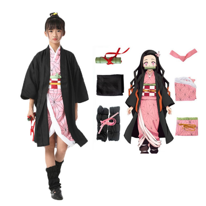 Anime Demon Slayer Kamado Nezuko Cosplay Costumes Kimetsu no Yaiba ...