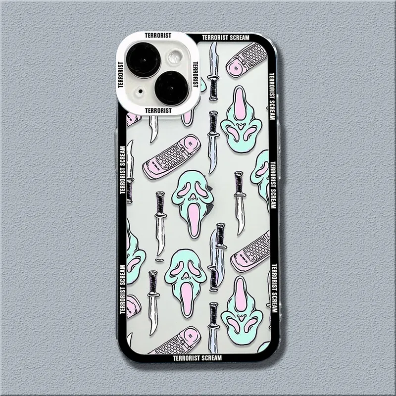 Phone Case With Shapes Graphic Anti-fall For 15 Plus 15 Pro Max 14 13 12 11  Pro Max Xs Max X Xr 8 7 Plus Gift For Birthday, Halloween, Christmas - Temu