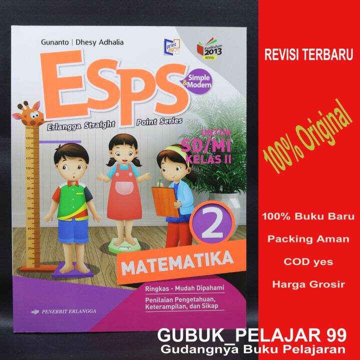 ESPS Matematika Kelas 2 SD/MI K13 Revisi Terbaru Erlangga | Lazada ...