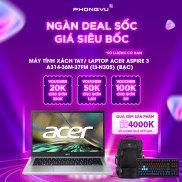 Máy tính xách tay Laptop Acer Aspire 3 A314-36M-37FM i3-N305 Bạc - Bảo