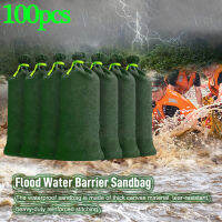 [EnidJuli] 100PCS น้ำท่วม Water Barrier Sandbag ผ้าใบกระเป๋าแข็งแรงสำหรับชั้นใต้ดินโรงรถกระเป๋าหนา Reusable Rainy Season กันน้ำ Treatment ทนทานสวนอุปกรณ์