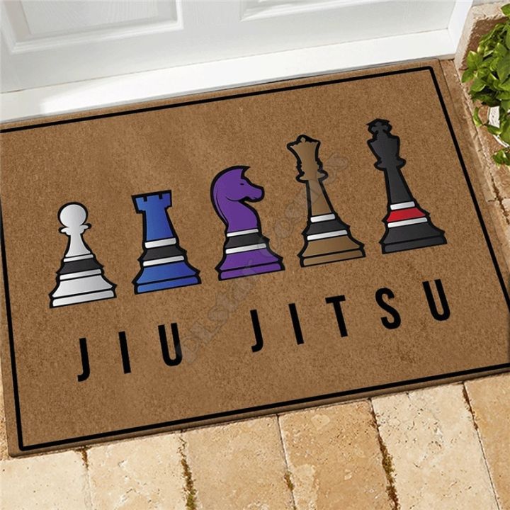 a-shack-jiu-jitsu-chessnon-slip-door-floor-mats-decor-porch-พรมเช็ดเท้า