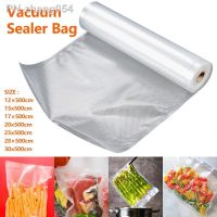 500cm Kitchen Plastic Bags for Vacuum Sealer Transparent Compression Food Packaging Storage Bag Refrigerator Organizer