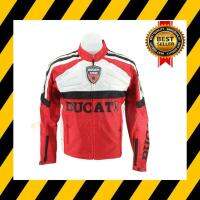 เสื้อการ์ด เสื้อการ์ดมอเตอร์ไซค์ Ducati ผ้าคอร์ดูร่า(CORDORA)น้ำหนักเบาและสามารถกันน้ำได้ในระดับหนึ่ง มีการ์ด 5 จุด (สินค้าในประเทศ ได้รับแน่นอน 1-3 วัน)