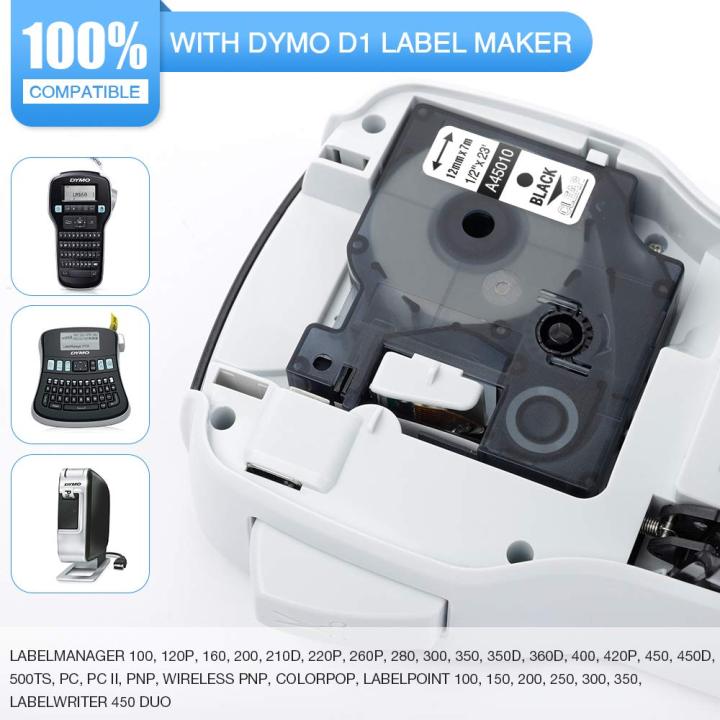 3-packcompatible-d1-label-tape-40910-s0720670-with-dymo-labelmanager-160-210d-260p-280-360d-420p-450d-wireless-pnp-500ts-450duo-label-maker-black-on-clear-3-8-inch-x-23-feet
