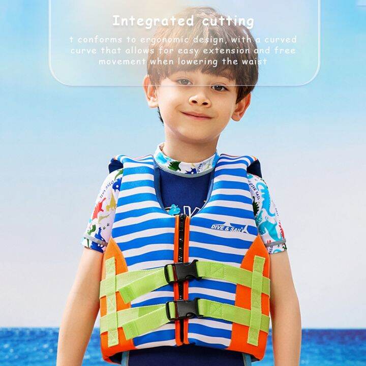 neoprene-buoyancy-survival-suit-adjustable-child-water-sports-life-jacket-soft-safe-multipurpose-with-zipper-outdoor-accessories-life-jackets