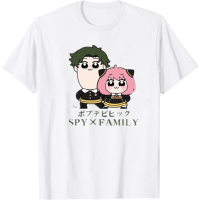 Anime Spy X Family Loid Forger Anya Forger Yor Forger T-Shirt Harajuku Streetwear Tops  Mens 100% Cotton T-shirt Cosplay