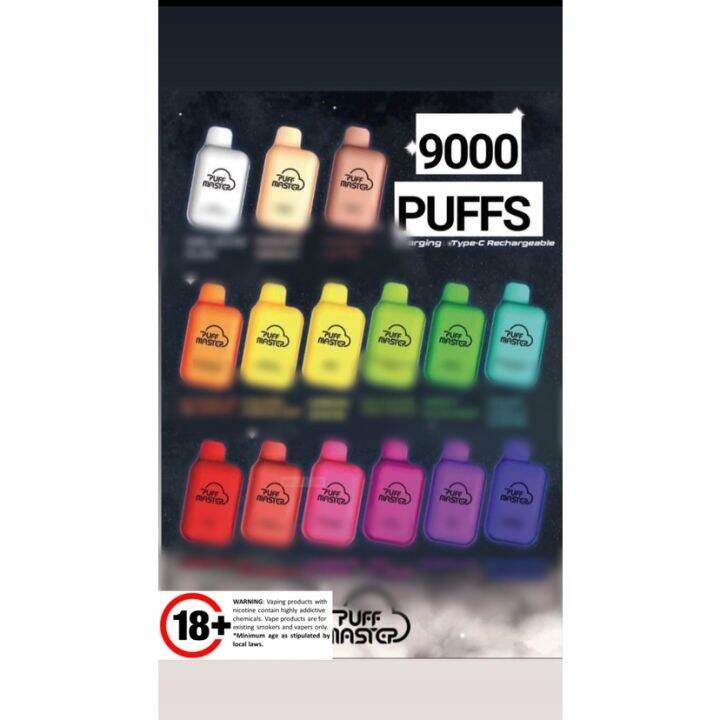 VAPE Puff Master 9000 Puffs 9k Dispo Disposable Vape | Lazada PH