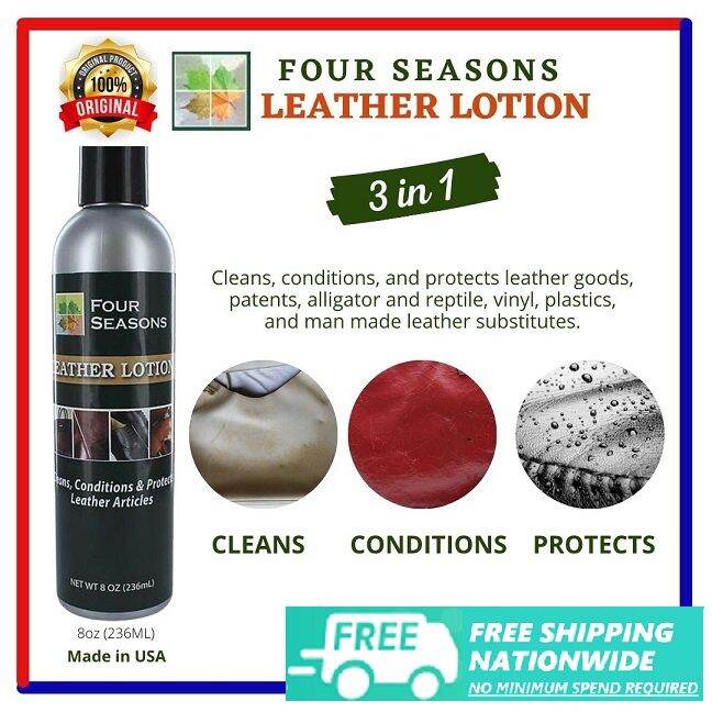 FOUR SEASONS LEATHER BAG CLEANER SHOE CLEANER LOTION SHOE LOTION
