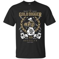 Gold Digger T-Shirt, Money Lovers Shirt, Live Rich Men Unisex Men Summer Short Sleeves Casual Adult S-3Xl Hip Hop T Shirt