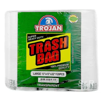 Trojan Super Heavy Duty Trash Bag Jumbo 40pcs