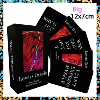 Lovers Oracle บัตรเด็คเสี่ยงทาย | ขนาดใหญ่มาตรฐาน12X7ซม. | Twin Flame | การทำนายเวอร์ชั่นภาษาอังกฤษ | Soulmate Love Messages Card | ไพ่ยิปซี ไพ่ออราเคิล ไพ่ยิบซี ไพ่ทาโร่ ไพ่ดูดวง ไพ่ทาโรต์ Angel Oracle Tarot Card