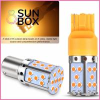 SUN BOX 35SMD 1156 BAU15S PY21W BA15S P21W T20 7440 ไฟ LED รถ Canbus ฟรี หลอดไฟเลี้ยว ไฟเบรกหยุด