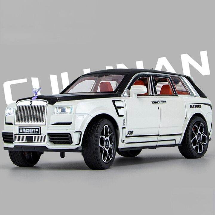 d-iecast-1-24-rolls-royse-cullinan-mansory-suv-อัลลอยรุ่นของเล่นยานพาหนะโลหะรถของเล่นรุ่นเสียงและแสงคอลเลกชันเด็กของเล่น