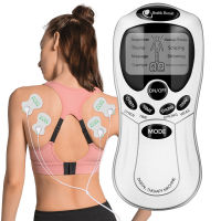 Make a friend 【Hot sales in 2023】นวดบำบัดแบบดิจิตอล 4 จุดนวดไฟฟ้า 4 Pads modes Electric Massager Tens unit Acupuncture Body Massage Digital Therapy Machine Back Neck Foot Healthy Care (English manual)