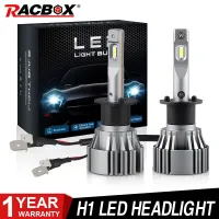 H1หลอดไฟไฟหน้ารถมอเตอร์ไซค์แบบ Led ขนาดเล็กสำหรับ H4 2.5นิ้วเลนส์โปรเจคเตอร์ติดตั้งเพิ่มเติม H7ชุดไฟหน้าไฟตัดหมอก80W 8400LM หลอดไฟ Led 12V