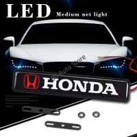 NEW Modified 3D Car Front Grille Emblem Badge Auto Hood LED Light for Honda Civic Vezel Mugen City Odyssey CRV Accord Fit XR-V Accessories ting