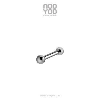 NooYoo ต่างหูสำหรับผิวแพ้ง่าย Titanium Micro Barbell with Balls