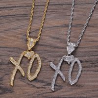 【CC】 Personality Cordao Masculino Steampunk Letters XO Necklace Pendant for Men Cuban Hip Hop Chain Jewelry Collar Hombre Kolye