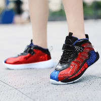 Childrens Sneakers School Running Shoes Boys Outdoor Comfort Childrens Sneakers Basketball Shoes Non-Slip Kids