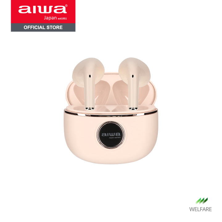 ผ่อน-0-aiwa-at-x80v-tws-bluetooth-earphones-หูฟังไร้สายแบบอินเอียร์-น้ำหนักเบา-กันน้ำระดับ-ipx5