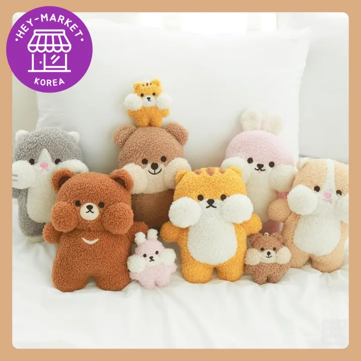 [Daiso Korea] Friends with Chubby Cheeks (quokka, rabbit, bear, cat ...