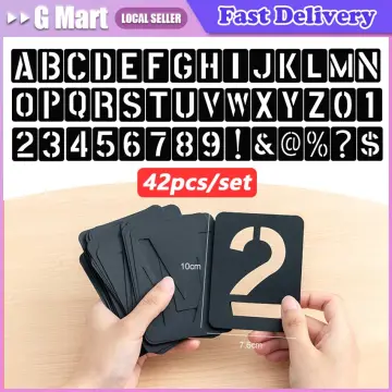 Letter Alphabet Number Layering Stencils Reusable For Wall