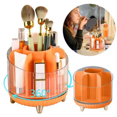 360 Degrees Storage Bucket arrange 360 Degrees Rotating desktop Makeup brush organizer support Portable