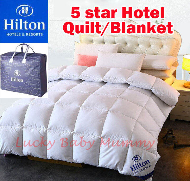 Hilton discount hotel blankets