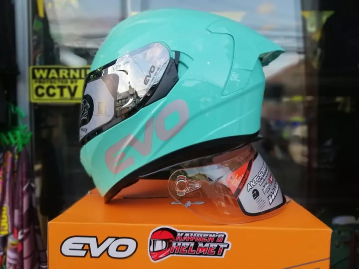 Evo Gt Pro Free Extra Lens Tubemask Mono Blue Full Face Dual Visor