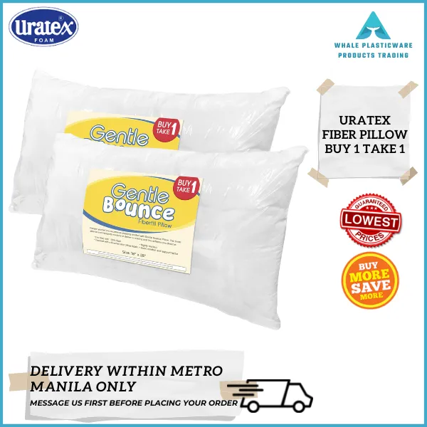 Buy 1 Take 1 Uratex Fiber Pillow Lazada PH
