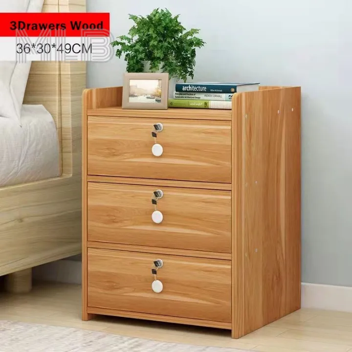 CG Bedside Cabinet With Lock Mini Modern Simple Storage Bedroom Bedside ...