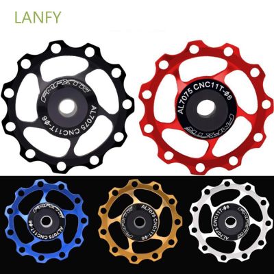 LANFY ลูกรอกตีนผีจักรยาน อะลูมิเนียมอัลลอย โลหะ หลากสี 11T 13T สำหรับรถจักรยานเสือภูเขา ความเร็ว 7 8 9 10 QC8191604