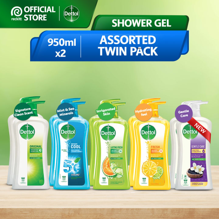 Dettol Shower Gel Antibacterial Body Wash Ml X Twin Pack Original