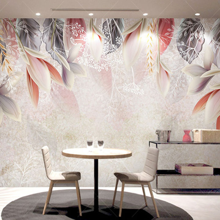 hot-custom-wallpaper-vintage-hand-painted-flowers-nordic-minimalist-living-room-tv-background-mural-environmental-non-woven-mural