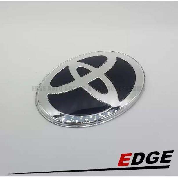 Best Emblem Toyota Logo Steering Wheel Black/Chrome 5x7cm