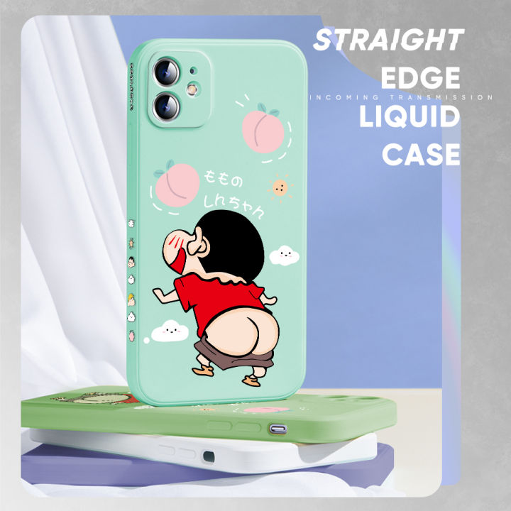 hontinga-เคสโทรศัพท์สำหรับ-samsung-galaxy-s21-fe-s21fe-5g-เคสยางขอบซิลิโคนนิ่มทรงสี่เหลี่ยมลายการ์ตูนเครยอนชินจังเคสคลุมทั้งหมดเคสป้องกันกล้องสำหรับเด็กชายหญิง