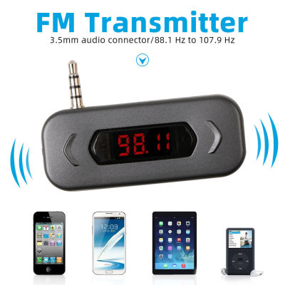 Universal FM Transmitter Calling Wireless Radio 3.5mm Jack Audio FM Radio Adapter for IOS Android Mobile Phone Car Speaker