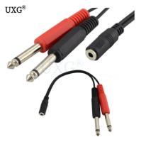 3.5mm female one minute two mono 6.35mm Cable line / audio line one point two / mixer line / 3.5 turn double 6.35mm