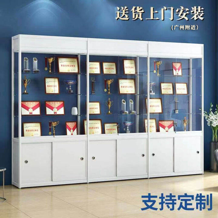 Glass display case company sample case trophy certificate case cosmetic