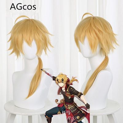AGCOS In Stock Game Genshin Impact Thoma Cosplay Wig